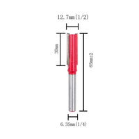 Double Flute Straight Carbide-Tipped Straight Flute Smooth
