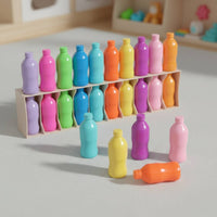 Bottle Color Matching Game Early Education Color Bottle Matching Game Parent-Child Interaction for Young Children, Preschoolers, Classroom, Daycare