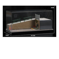 Dust-Proof Cover 1:64 Scale Car Display Scene Highly Detailed Street Slope Display Scene Box Multi-Layer Design 1/64 Scale Display Scene for Hobbyists