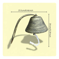 Cast Iron Bell Easy Installation Vintage Wall Bell Clear Chime for Porch