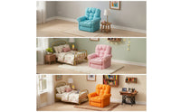 Miniature Sofa 3D-Printed Dollhouse Sofa Miniature Armchair Elegant Chair Compact for Collectors, Desktop Display, Craft Scenes