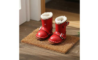 Blythe Doll Shoes Detailed Stitching Miniature Snow Boots for Hobbyists