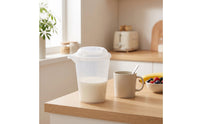 Milk Foaming Cup Manual Milk Frother Cup Microwave Coffee Specialist Steaming Jug for Coffee Lovers, Home Baristas, Office Breakroom