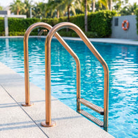Stainless Steel Pool Ladder Easy to Install Pool Ladder with Handrails Resistant for Families, Swimming Pools