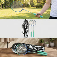 Lightweight Durable Badminton Racket Set for Beginners Adults Training Students Entertainment