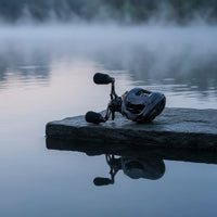 Compact Baitcasting Reel with Shallow Spool Micro-Adjustment Sleek-Profile Baitcasting Reel Adjustable Low-Profile Baitcaster for Anglers