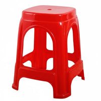 Non-Slip Design Stackable Plastic Stool Space-Saving Stackable Backless Stool Heavy-Duty Household Furniture Sturdy Construction for Families, Party Guests, Living Room, Small Apartments, Classroom, Office