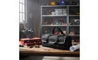 Wide Mouth Opening Zippered Oxford Cloth Tool Bag Comfort Grip Handle Oxford Cloth Tool Bag Reinforced Stitching