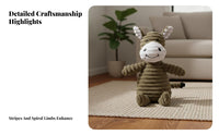 Corduroy Toy Gums Grinding Corduroy Animal Dog Toy Training Tool for Young Dogs, Puppy Owners