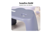 Cartoon Design CumulusShaped Seat Cute Appearance Small Stool Heart embellishment children's Furniture Multi-Use for young children, infants, Parents, Kindergarten, Playroom, Bathroom, Living Room