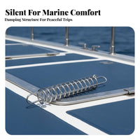 Stainless Steel Coil Spring Absorber Silver Finish Spring Shock Absorber Cylindrical Damping System Damper Looped Ends
