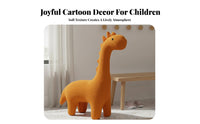 High-Elastic Sponge Filling Knitted Dog-Shaped Stool Soft and Comfortable Dinosaur-Shaped Seat Easy to Clean children's Furniture Versatile Use for Toddlers, Adults, Parents, Entryway, Playroom, Nursery, Living Room