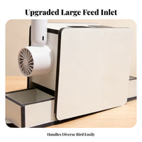 Bird Husk Separator Easy To Purified Avian Cleaner Machine Adjustable Fan Speed Parrot Food Dehusker