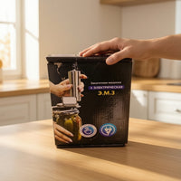 Stainless Steel Electric Jar Sealing Machine Countertop Jar Sealer Compact Appliance for Canners, Kitchen