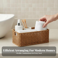 Wovenand aesthetic organizer adaptable Handled Utility organizer adaptable for Kitchen, Kids