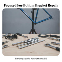 Knurled Grip Bottom Bracket Tap Holder Clamping Sections B and B Thread Repair Tool Hand Tightening Bottom Bracket Tapping Tool Polished Silver