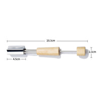 Stainless Steel Cookie Stamping Multifunctional Wooden Handle Shape Cutter Easy to Use Cooking Tool for Bento Box Assembly