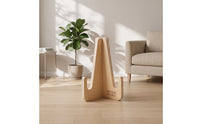 Wooden Stand Freestanding Triangular Stand Natural Wood Compact for Home Gym, Fitness Studio