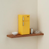 Double Door Dollhouse Refrigerator Realistic Design Miniature Fridge Opening Doors Toy Kitchen Appliance for Collectors
