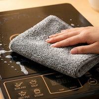 Microfibre Cloth and Textured Cleaning Cloths, Super-Absorbent Cleaning Cloths for Glass and Mirrors, Clear and Lintless Cloth for Automobile Use