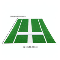 Baseball Mat with Plate Baseball Home Training Surface Portable for Softball Athletes, Coaches, Backyard, Training Facility