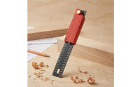 Rotatable Multi-Angle Marking Ruler Detent Positioning Foldable Angle Ruler Double-Sided Graduations Layout Tool Metric for Woodworking