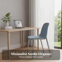Nordic Design Molded Shell Chair Minimalist and aesthetic Indoor Furniture Thickened Seat Home Furnishing adaptable for Apartment Dwellers, Business Owners, Dining Room, Office, Kitchen, Patio
