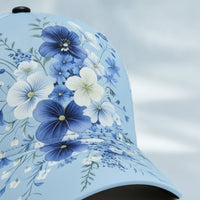 Baseball Cap Floral Baseball Hat Sun Shading Cap with Curved Brim for Adults, Everyday Wear, Outdoor Walks