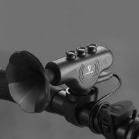 IPX4 Waterproof Electric Bike Alarm 5 Sound Modes Loud Trumpet Bike Alarm Easy to Install Cycling Accessory Compact Design for Commuters