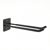 Curved Arms Tire Hook Rectangular Plate Wall-Mounted Tire Hook Mounting Holes Hanging Rack Space-Saving for Garden