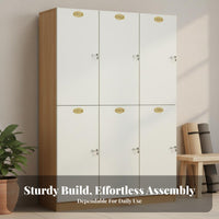 Employee Locker Scratch-Resistant Employee Storage Locker Heavy Duty Locking Storage Cabinet for Employees, Exercise Studio, Changing Room, Office