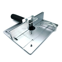 Router Table Insert Plate with Fence Precision-Engraved Router Table Insert Plate Low-Profile Carpentry Tool for Hobbyists, Workshops