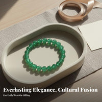 Green Aventurine Bracelet Gender-Neutral Design Green Stone Bead Bracelet Simple