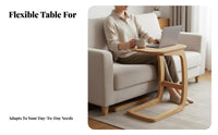 Minimalist design C-Shaped Sofa Stand Movable C-Shaped Stand Space-Saving Design Side Table Stable Frame for Apartment Dwellers, Remote Workers, Living Room, Balcony, Small Spaces, Home Office