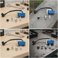 Ignition Coil Assembly Replacement Ignition Coil with Spark Plug Boot Direct-Plug Fit Plug Boot with Spring and Flange for Small Engine Repair