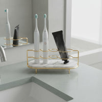 Diatomite Toothbrush Holder Absorbent Washroom Vanity Tray Rack Anti-Slip Washroom Holder for Washstand