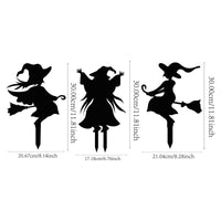 Halloween Iron Witch Ground Insert Garden Decoration
