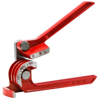 Angle Scale Copper Tube Bender Knurled Grip Bending Tool Red Metal