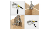Quick-Clamping Corner Clamp with Spring-Loaded Lever Nickel-Plated Perpendicular Clamp with Screw Adjustment Long-Lasting Hand Tool Strong for Cabinet Making
