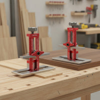 Adjustable Cabinet Door Installation Jig Aluminum Alloy Cabinet Door Installation Helper Accurate Hardware Hands-Hands-off for Woodworkers, Home Renovation