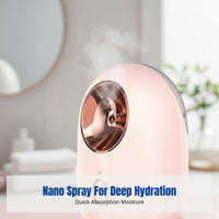 Facial Steamer, Nano Mist Hydration Device, Home Steam, Deep Moisturizing, Hot Mist, Pore Care