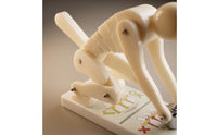 Articulated Lifting Figure Model with Base Jointed Lifting Posture Instructor Correct Ergonomic Model with Base Desktop for Ergonomics Classes, Fitness Instruction