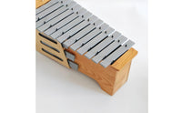 Metallophone Diatonic Glockenspiel Compact Xylophone with Metal Strips for Kids