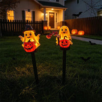 Halloween Solar Ghost Pumpkin Light Outdoor Decoration