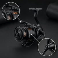 6+1 Bearings Rotating Fishing Reel Anti-Twist Rotating Reel Smooth Tackle Compact for Anglers, Freshwater, Inshore