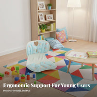 spine Support Plush Character Lounger Ergonomic Design children's Furniture Soft and Comfortable Floor Chair Lightweight for Toddlers, Students, Preschoolers, perusing Corner, on the Bed, Dorm Room, Playroom