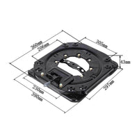 Automotive Seat Swivel Plate Heavy Duty Turntable Modification Part for Seniors, Van, Boat