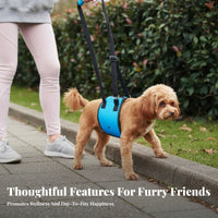 Hind Leg Assistance Harness Adjustable Straps Full Mobility Assistance Harness Support Harness Padded Handle Breathable
