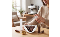 4 Pieces Coffee Bean Measuring Tray with Spray Bottle Ceramic Coffee Measuring Set Expertcertified