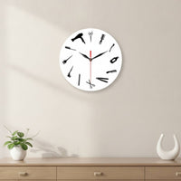 Barber Wall Clock Decorative Wall Clock with Silent Movement Round for Barbers